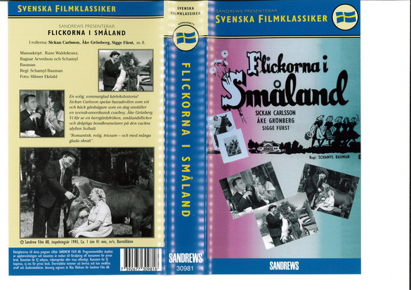 FLICKORNA I SMÅLAND (VHS)