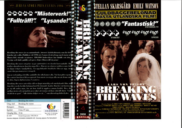 BREAKING THE WAVES (VHS)