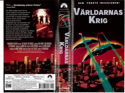 VÄRLDARNAS KRIG (VHS)