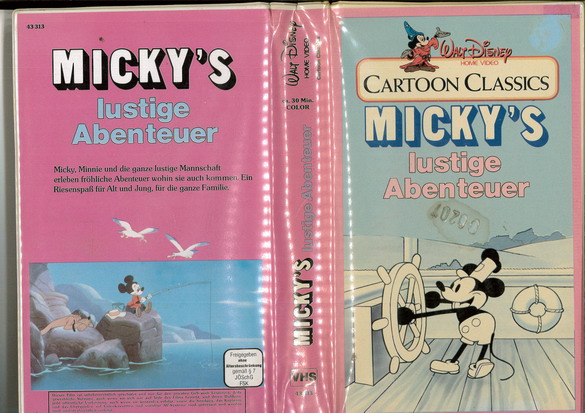 MICKY'S LUSKTIGE ABENTEUER (VHS) TYSK