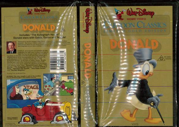 CARTOON CLASSICS DONALD (VHS) AUS