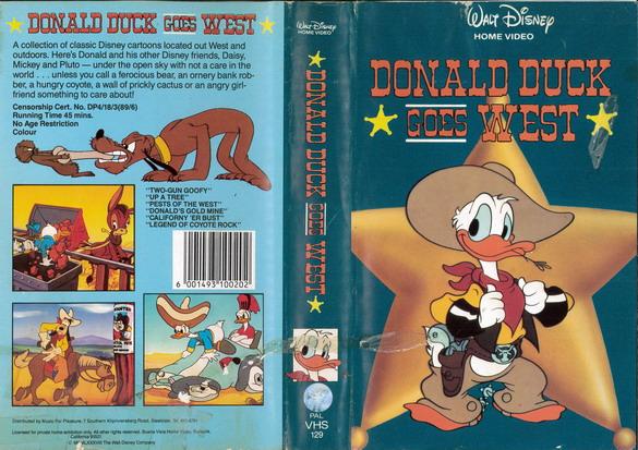 DONALD DUCK GOES WEST (VHS) AUS