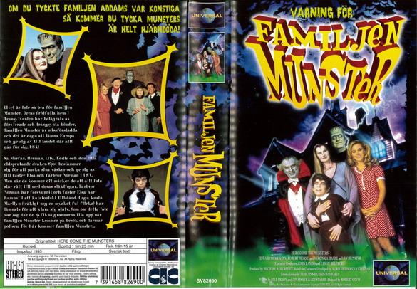 FAMILJEN MUNSTERS (vhs-omslag)