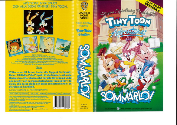 TINY TOONS ÄVENTYR - SOMMARLOV (vhs) GUL