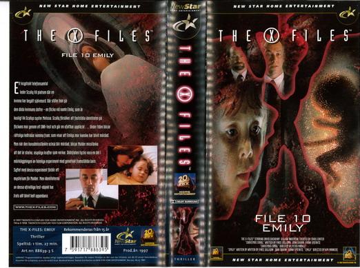X-FILES: File 10 EMILY (VHS)