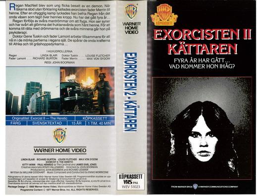 EXORCISTEN 2 KÄTTAREN (VHS)grå