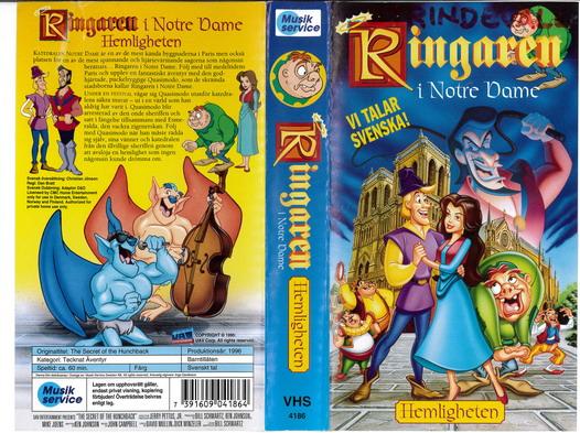 RINGAREN I NOTRE DAME - HEMLIGHETEN  (VHS)
