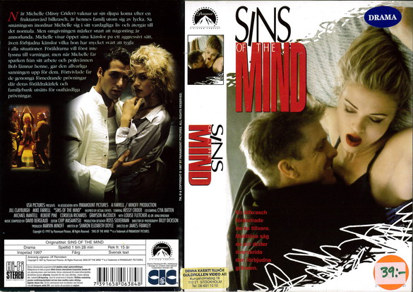 SINS OF THE MIND (Vhs-Omslag)