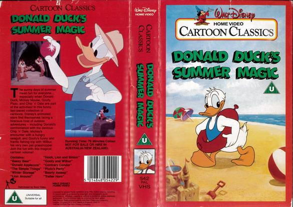 DONALD DUCK'S SUMMER MAGIC  (VHS) UK