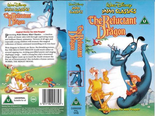 RELUCTANT DRAGON  (VHS) UK