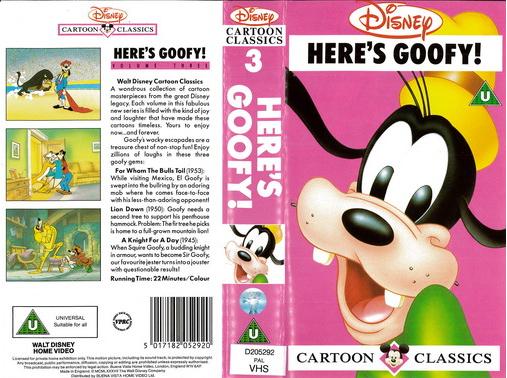 HERE'S GOOFY  (VHS) UK