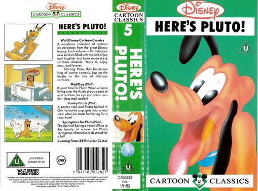 HERE\'S PLUTO (VHS) UK