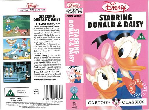 STARRING DONALD & DAISY  (VHS) UK