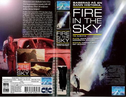 FIRE IN THE SKY (VHS)