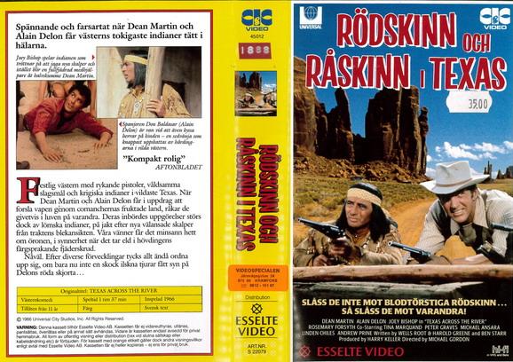RÖDSKINN OCH RÅSKINN I TEXAS (Vhs-Omslag)
