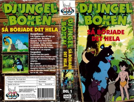 DJUNGELBOKEN 1 SÅ BÖRJADE DET HELA (VHS)