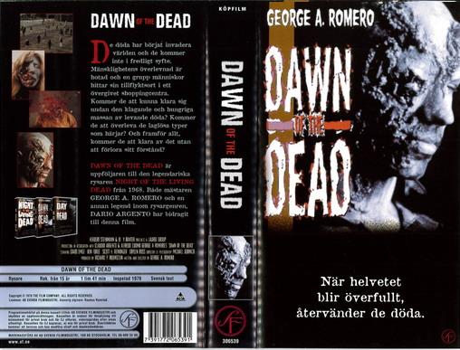DAWN OF THE DEAD  (VHS)