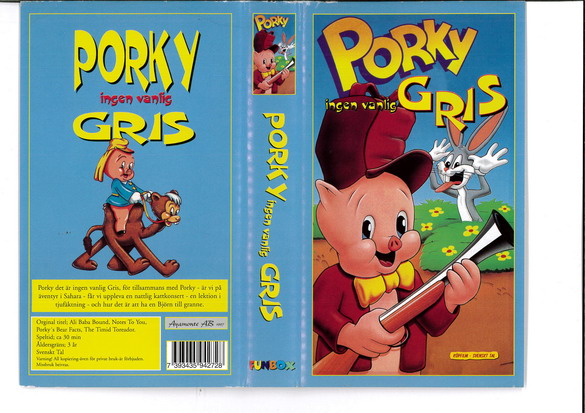 PORKY INGEN VANLIG GRIS (VHS)