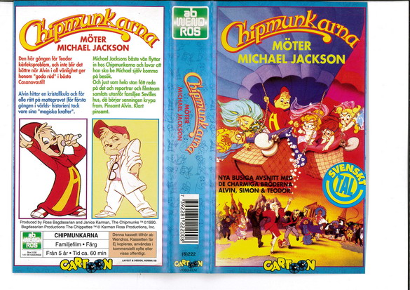CHIPMUNKARNA MÖTER MICHAEL JACKSON (VHS)