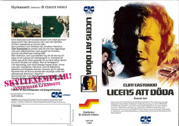 11521 LICENS ATT DÖDA  (VHS)