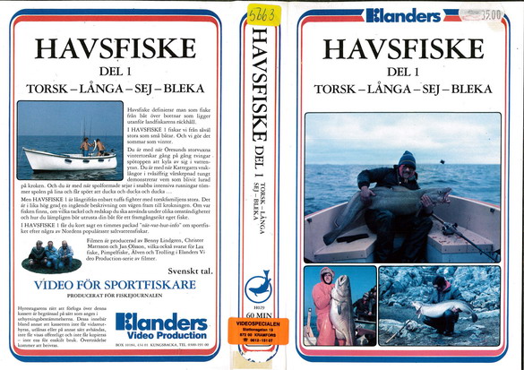 HAVSFISKE DEL 1 - TORSK.. (VHS)