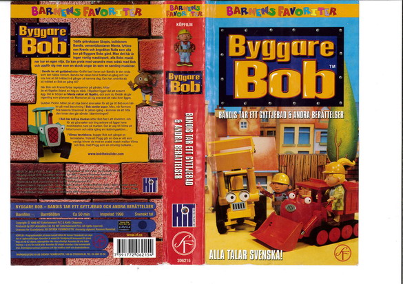 BYGGARE BOB: BANDIS TAR ETT GYTTJEBAD.. (VHS)