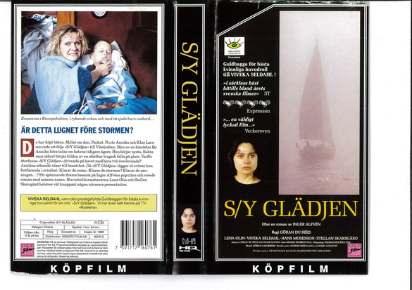 S/Y GLÄDJEN (VHS)