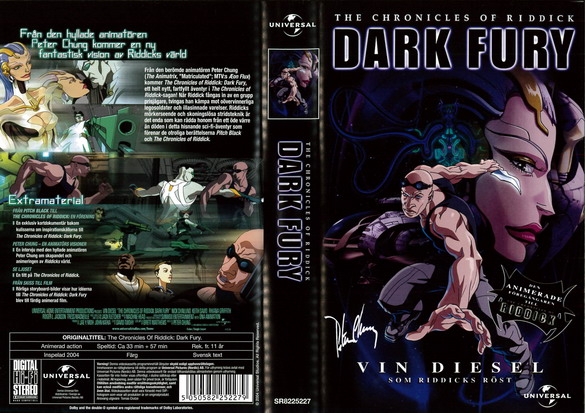 CHRONICLES OF RIDDICK - DARK FURY (vhs-omslag)