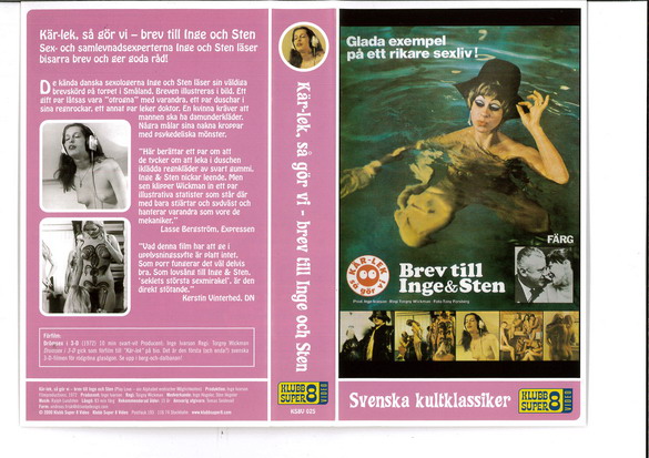 KÄRLEK ,SÅ GÖR VI - BREV TILL INGE OCH STEN  (VHS)