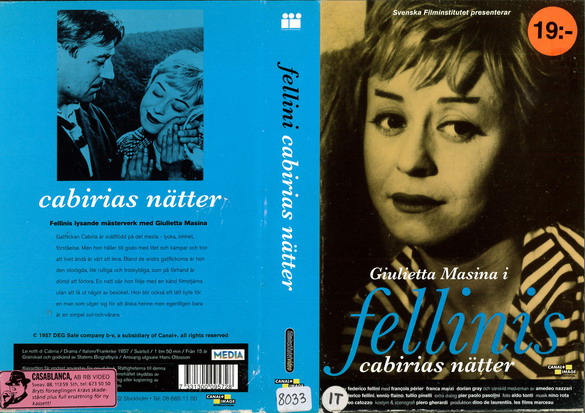 CABIRIAS NÄTTER (VHS)