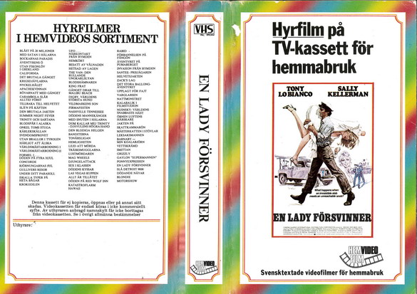 085 EN LADY FÖRSVINNER (VHS)