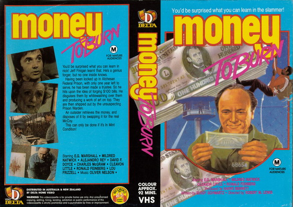 MONEY TO BURN (vhs omslag)