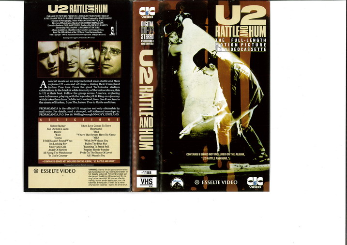 U2 - RATTLE AND HUM (VHS)