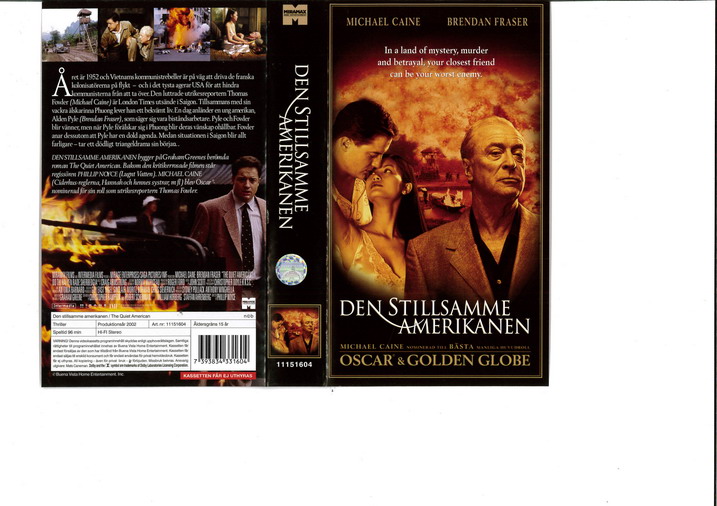 DEN STILLSAMME AMERIKANEN (VHS) NY