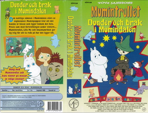 MUMINTROLLET: DUNDER OCH BRAK I MUMINDALEN (VHS) grön