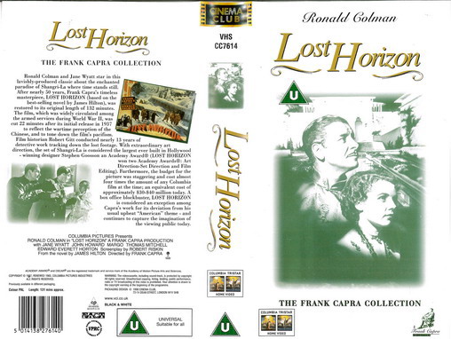 LOST HORIZON (VHS) UK