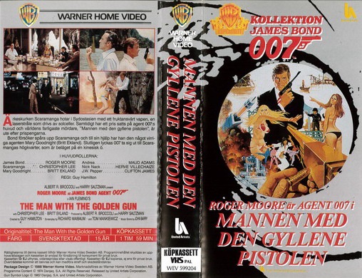 MANNEN MED DEN GYLLENE PISTOLEN (VHS) GRÅ