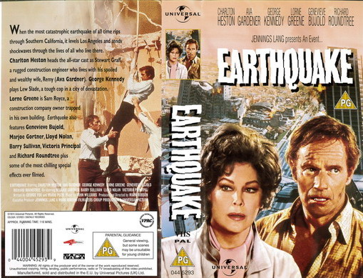 EARTHQUAKE (VHS) UK - 1974