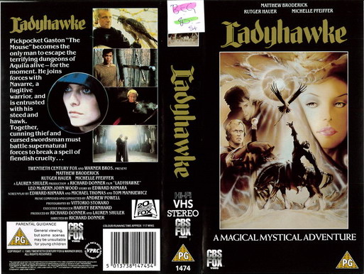 LADYHAWKE (VHS) UK