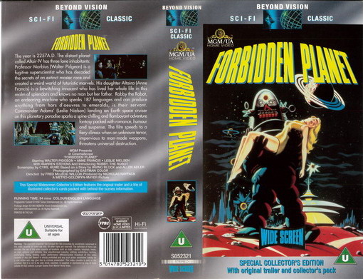 FORBIDDEN PLANET (VHS) UK