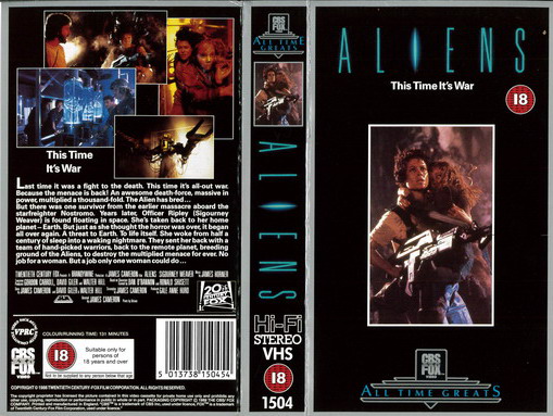 ALIENS (VHS) UK