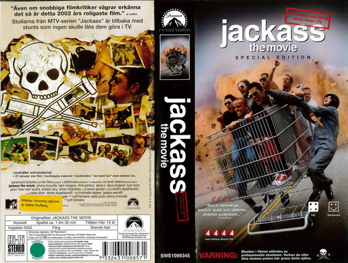 JACKASS THE MOVIE  (VHS)