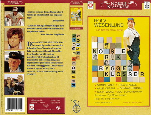 NORSKE BYGGE KLOSSER  (VHS) NORGE