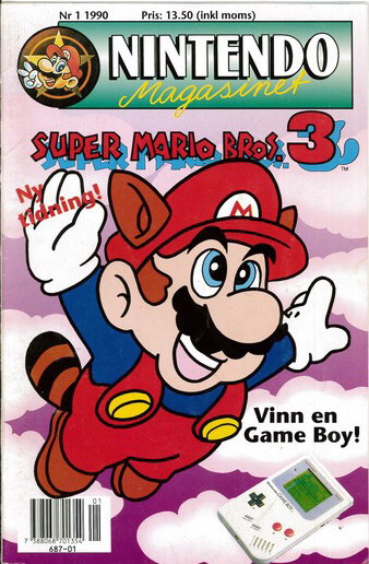 NINTENDO MAGASINET 1990:1 lite slitet NINTENDO MAGASINET 1990:1 lite slitet