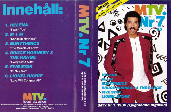 MTV 1986:7 (VHS)
