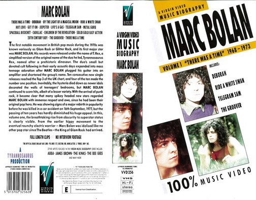 MARC BOLAN VOL 1 (VHS)