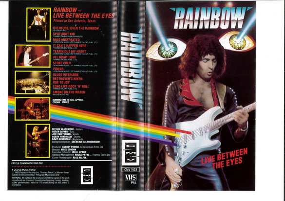 RAINBOW - LIVE BETWEEN THE EYES  (VHS)