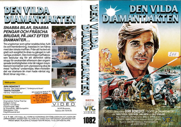 1082 DEN VILDA DIAMANTJAKTEN (VHS)