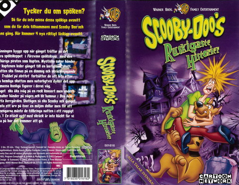 SCOOBY DOO'S RUSKIGASTE HISTORIER (vhs-omslag)