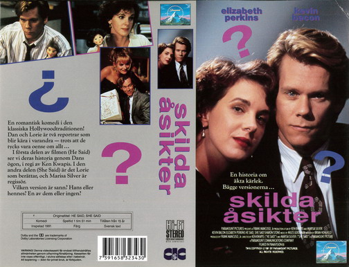 SKILDA ÅSIKTER (Vhs-Omslag)